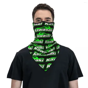 Bandanas Kawasakis Motorcykel sport racing halsgaiter kvinnor män uv möter sköld vinterbandana halsduk för vandring