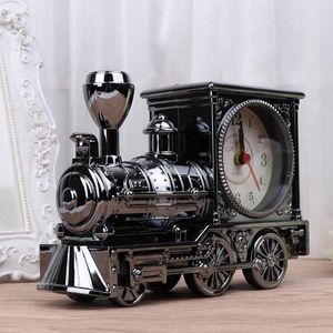 時計アクセサリーその他の鉄道列車スタイル目覚まし時計レトロビンテージ学生テーブルデスクモデルホームオフィスシェルフ装飾クリスマスギフト