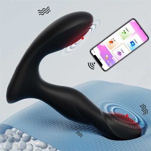 Sexspielzeug-Massagegerät für Erwachsene, App, Teleskop-Vibrator, Analplug, männliche Prostata, kabelloser Buttplug, Dildo-Stimulator für Männer, Shop