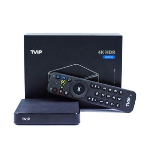 Oryginalne TVIP 605SE SMART TV Box Linux Android 7.0 Dual System Ustaw górny pudełko 4K Ultra 4K/2.4Gwifi Ultra Super Clear