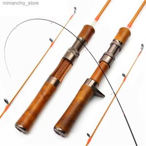 Varas de pesca para barco 4 seções 6 camadas de fibra de carbono 1,4m Vara de pesca Max Pull 1kg Lure Rod Power UL Vara de pesca portátil para água doce Q231101