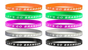 Let039s Go Brandon Silicone Bracelet Party Favor Rubber Wristband US Presidential Election Gift Wrist Strap5157975