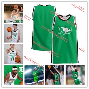 Matthew Bothun North Dakota Maglia da basket Cutom Stitched Mens Youth Anthony Doppler Ryan Erikson Tyree Ihenacho Eli King Dakota Fighting Hawks Maglie