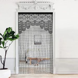 Curtain 1 2m Bedroom And Living Room Wedding Decoration Divider Salon Fringe Tassel String curtain Easy to install Lace curtai 231101