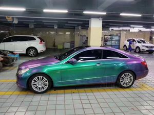 PVC Glossy Chameleon Purple Charm Green Vinyl Car Wrap Foil With Air Release Film Car Wrapping Film For Car Full Body Wrapping