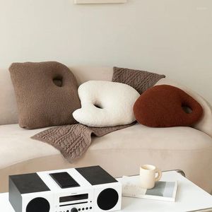 Pillow Palette Irregular Pillows Woolen Fleece Autumn Winter Soft Home Textile Creative Product Simple