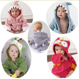Pajamas 0-6Y Children Robes Animal Boys Girls Cotton sleepwear Baby Bathrobe Romper kids Home wear Baby Hooded Bath Towel Robes Cartoon 231031