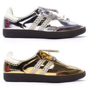 Wales Bonner Sliver Gold Sneaker Shoes Classics Designer Men Women Walking Trainer 36-45 BJWE