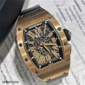 Richardmiler Swiss Wristwatches Mechanical Sports Watches Watch Women's Series RM037 Automatic 18K Rose Gold Wristwatch Second Hand Watch RM037HBSU