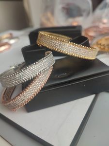 tênis hoje estilo de moda prata designer rosa ouro 18k diamante pulseira pulseira de luxo marca clássica jóias de diamante para homens mulheres festa casamento presentes elegantes