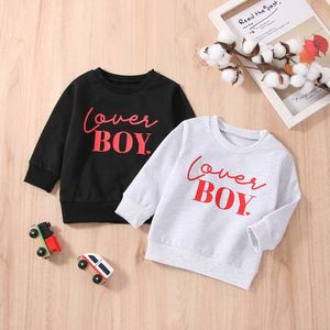 Джакеки 1 5y Fashion Owumn Children Boys Boys Salentine Day Одежда Black Grey Pritert Print с длинным рукавом o ece wathsterts tops opear 230331