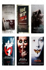 Thriller Movie Metal Poster Plaque Metal Vintage Horror Movie Metal Tin Sign Wall Decor for Bar Pub Club Man Cave Chic Modern Pain2455388