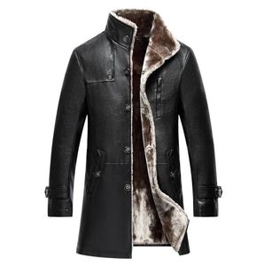 Couro masculino falso roupas masculinas genuína ovelha casaco natural inverno parka pele real longo pelúcia grosso oversize jaquetas de pele de carneiro para homem m5xl y231031