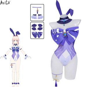 Ani 2023 Новый Genshin Impact Sangonomiya Kokomi Боди Купальник Unifrom Bunny Girl Одежда Купальники Костюмы Косплей Косплей