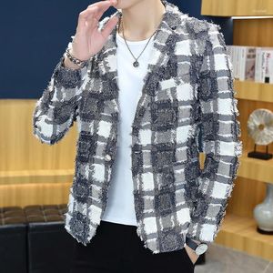 Abiti da uomo Versione coreana di un piccolo abito da parrucchiere per adolescenti maschili Cappotto casual Slim Tide Uniforme principale