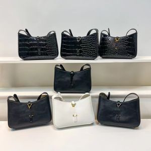 Tasarımcı Hobo Omuz Çantaları Kadınlar Timsah Timsah Patent Deri Omuz Çanta Bayanlar Y7858