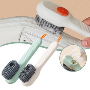 Shoe Brushes Multifunction Automatic Soap Liquid Adding Shoe Brush Softbristled Clothes Brush Clothing Board Brush Soap Dispenser Brush 230331