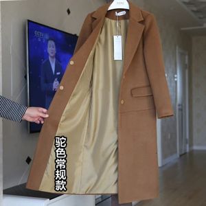 Women's Wool Blends Large Size Female Outerwear Wool Jacket 4XL Black Camel Women Brand Winter Wool Jacket Warm Thicken Coat Loose Long Outerwear 231101