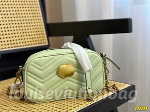 디자이너 Marmont 카메라 가방 가방 핸드백 토트 가방 여성 패션 Marmont Classic Cross Body 3 크기 일련 번호 마카롱 색상의 진정한 가죽