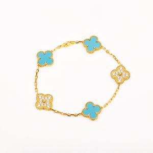 luxury vanly cleefly Clover bracelet Designer bracelet for men Women Trendy fashion Elegant String of Beads Party Diamond Jewelry