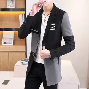 Mäns kostymer 2023 Spring och Autumn Thin Jacket Korean Style Slim Suit Trendy stilig