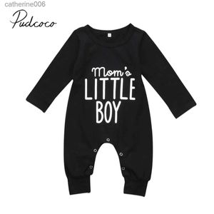 Jumpsuits 2017 Brand New Fashion Newborn Toddler Infant Baby Boys Romper Long Sleeve Jumpsuit Playsuit Little Boy Outfits Black ClothesL231101