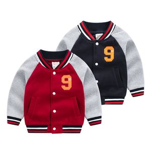 Jackets Kids Jacket Boy Girls Baseball Coat Children Outerwear Clothes Autumn Winter Fleece Jackets Teenage Student School Baseball Coat 230331