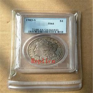 pezzi interi monete da un morgan 1893-S XF45 F15 1895-S VF20 1896-O MS61 1897-O MS62 1903-S AU50 MS64 MS65265o