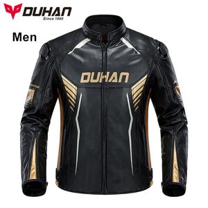 Мотоциклетная одежда Duhan Couples Jacket для мужчин и женщин кожаные куртки с осенней устойчивой