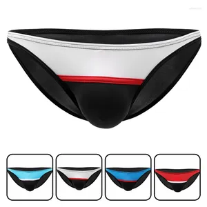 Underpants Ice Silk Underwear Sexy Transparent Briefs Tide Male Ultra Low Waist Slim Bikini Gay Man Panties Men Jockstrap