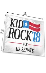 Kid Rock 18 för amerikanska senatflaggor 3x5ft 100d Polyester Fast Outdoor Vivid Color High Quality With Two Brass GROMMETS4908809