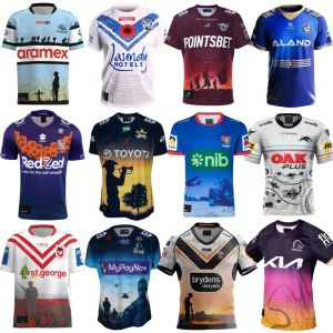 Rugby Trikots Rugby Trikots Cowboy New Champions 22/23 Raider Gaguar Rhinoceros Renst Alle NRL League Penrith Panthers Dolphin Knight Bronco Männer Größe S-5xl