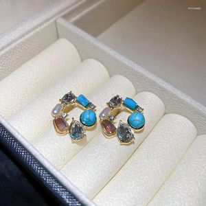 Ohrstecker Koreanische Perle Wassertropfen Oval Elegante Mode Kleine Einfache Frauen Schmuck