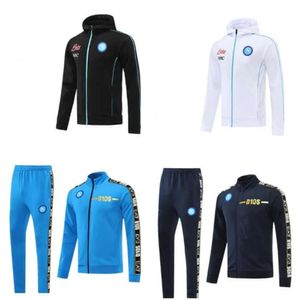 qqq8 2022 2023 Napoli Tracksuit Hoodie Soccer Jersey Tracksuits 22/23 Ssc Naples Long Zipper Jacket Set