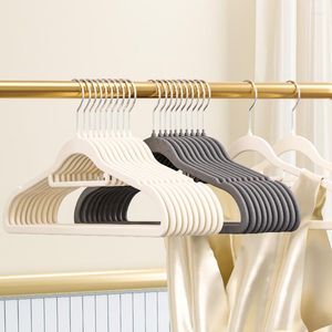 Hangers 10Pcs Non-slip Velvet Hanger Clothes Coat Organizer Suit Adult Wardrobe Storage Space Saving Drying Rack Waterproof