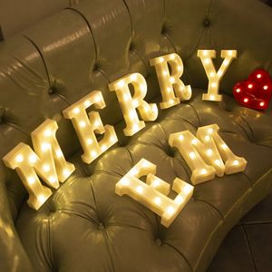 Christmas Decorations Alphabet Letter LED Lights Luminous Number Lamp Decor Battery Night Light for home Wedding Birthday Christmas party Decoration 231031