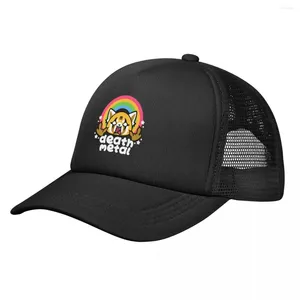 Ball Caps Death Metal Aggretsuko Aggressive Retsuko Trucker Hat Unisex Hip-Hop Dad Sonnenhüte Verstellbare Snapback Mesh Baseball Cap