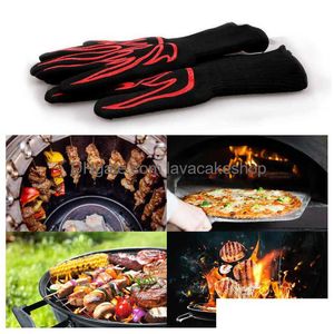 El Koruma Toptan Fireproof Barbekü Fırın Eldivenleri Yüksek Sıcaklık Dirençli Barbekü Eldiven 1 PCS Anti-Scald Mutfak Destek SL DECHLOM