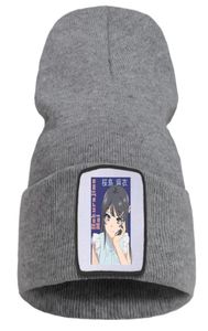 Beanies Men039s Caps Sakurajima Mai Kawaii Anime Winter編み帽子のためのファッションマンガコットン女性039S Beanie Hat Balac6308102