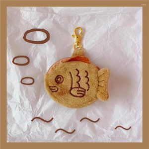 Brieftaschen Japanische süße und kreative Plüsch Snapper Form Tasche Kleine Kleiderbügel Kinder Spaß Null Brieftasche Münze Handgelenk Carteira Masculina