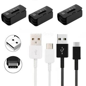 Snabb snabbladdningstyp C USB-kabel 1M 3ft USB-C-laddningskablar för Samsung S10 S20 S21 Obs 10 HTC F1