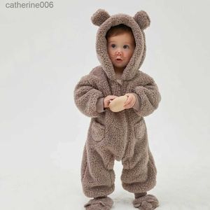 Phemsuits Autumn Spring Clothing Newbolbr Baby Boys Jueece Cotton Jumpsuit for Baby Girls Roded Romper Infant Choilder