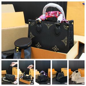 Projektantka Onthego Torka Woman Bagatelle Tote Portfel na łańcuchu Ivy torebka Szybka Stud Stud Krzyż Body Body Greaked Skórzanie M82653 M46733 M46735 Dhgate