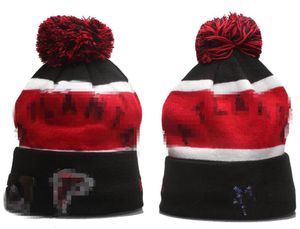 Atlanta Beanie Beanies SOX LA NY North American Baseball Team Side Patch Winter Wool Sport Knit Hat Pom Skull Caps A11