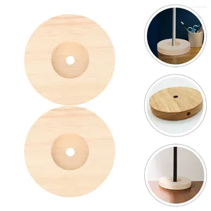 Lighting Base Wood LED Display Glass Natural Lamp Table Bases Solid Desk Supplies