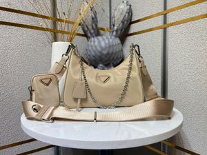 Vendita da 3 pezzi da donna designer di luxurys borse di alta qualità borse di alta qualità Cleo hobo puledses nylon Chain Lady Borse Crossbody spalla all'ingrosso Borse di portafoglio