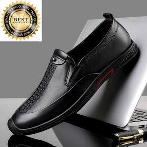 Klänningskor män för Oxford Luxury Shoes Brand Formal Italian Fashion S Office äkta läder 2024 231101