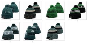 Gorros de futebol Team Phi Cuffed Knit Hat Pom Beanie Hat Teams Knits Hats Misture e combine todos os bonés