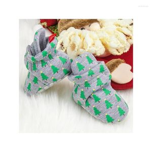 First Walkers 0-1 Year Old Baby Shoes Christmas Winter Warm Walking Soft Soles Wear-resistant Non-slip