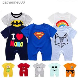 Jumpsuits 0-24m Baby Clothes Newborn Baby Summer Clothes Kids Rompers Baby Boy Jumpsuit Baby Girl Short Sleeve RomperL231101
